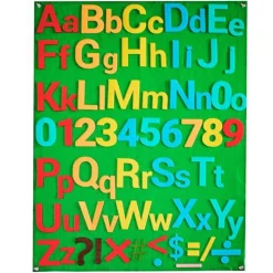 Abecedario y números de fieltro 100 piezas - DeFieltro
