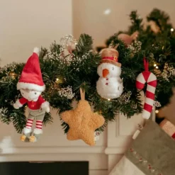 Adornos de peluche para árbol de Navidad Jim (4) - Little Dutch