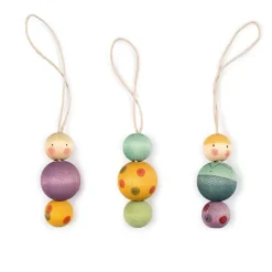 Adornos navideños de madera Snowy Buddy (3) - Grapat