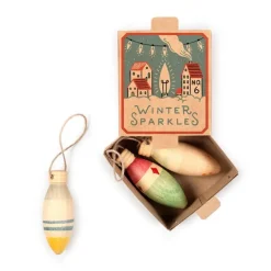 Adornos navideños de madera Winter Sparkles (3) - Grapat