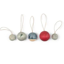 Adornos navideños de madera Wish Balls (5) - Grapat