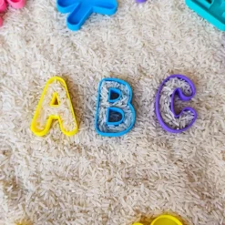 Alfabeto letras mayúsculas rellenables 7 cm (28) - Sumando Momentos