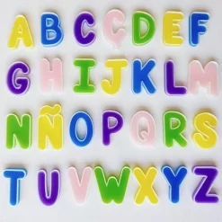 Alfabeto letras mayúsculas rellenables translúcidas 5 cm (28) - Sumando Momentos