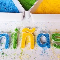 Alfabeto letras minúsculas rellenables translúcidas (28) - Sumando Momentos