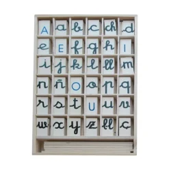 Alfabeto Montessori de madera mayúsculas y minúsculas enlazadas (180) - Xangó