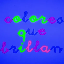 Alfabeto Montessori letras minúsculas enlazadas fluorescente (94) - Sumando Momentos