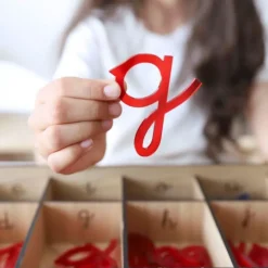 Alfabeto Montessori letras minúsculas enlazadas translúcidas castellano (165) - R-cre@