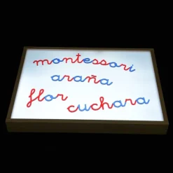 Alfabeto Montessori letras minúsculas enlazadas translúcidas castellano (165) - R-cre@