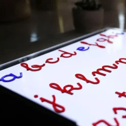 Alfabeto Montessori letras minúsculas enlazadas translúcidas castellano (165) - R-cre@