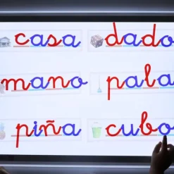 Alfabeto Montessori letras minúsculas enlazadas translúcidas castellano (165) - R-cre@