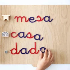 Alfabeto Montessori letras minúsculas enlazadas translúcidas castellano (165) - R-cre@