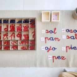 Alfabeto Montessori letras minúsculas enlazadas translúcidas castellano (165) - R-cre@