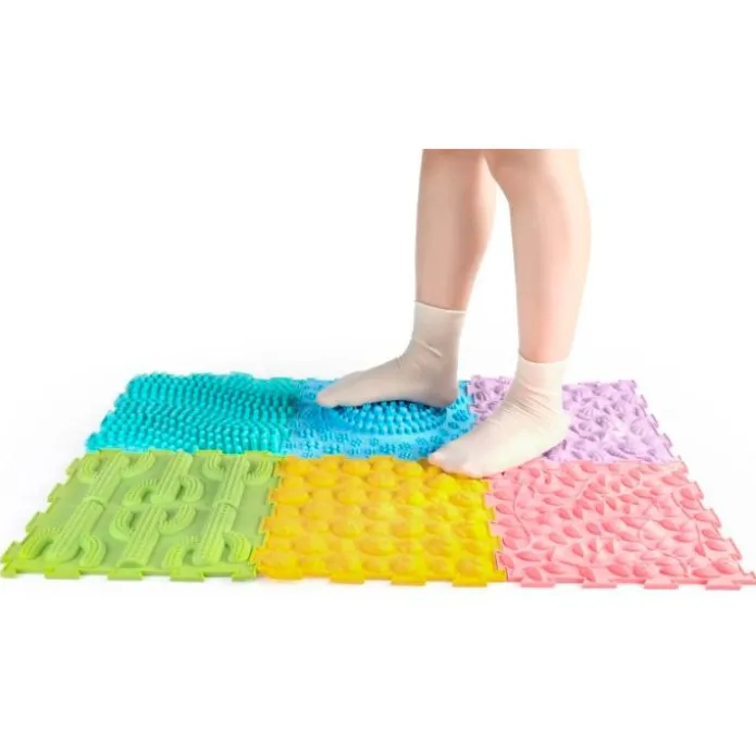 Alfombra baldosas sensoriales texturizadas (6) - Playlearn