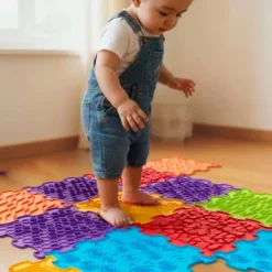 Alfombra baldosas sensoriales texturizadas (12) - Soft BiBi