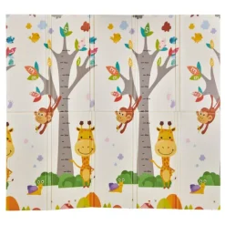 Alfombra de espuma plegable y reversible Fancy Jirafa y Carretera 2 x 1,8 metros - MS