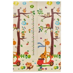 Alfombra de espuma plegable y reversible Trendy Cebra y Jirafa 1,8 x 1,2 metros - MS