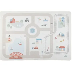 Alfombra de juegos carretera 1,4 x 1 metros - Little Dutch