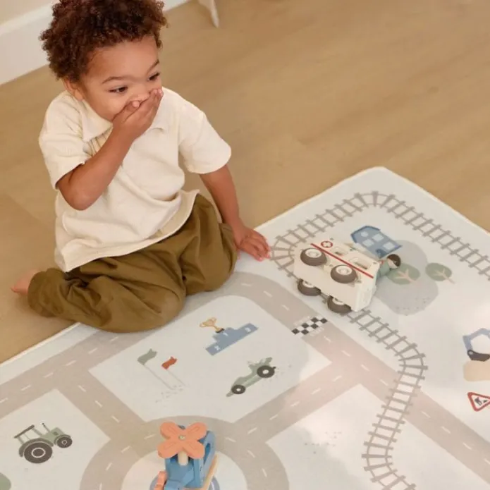Alfombra de juegos carretera 1,4 x 1 metros - Little Dutch