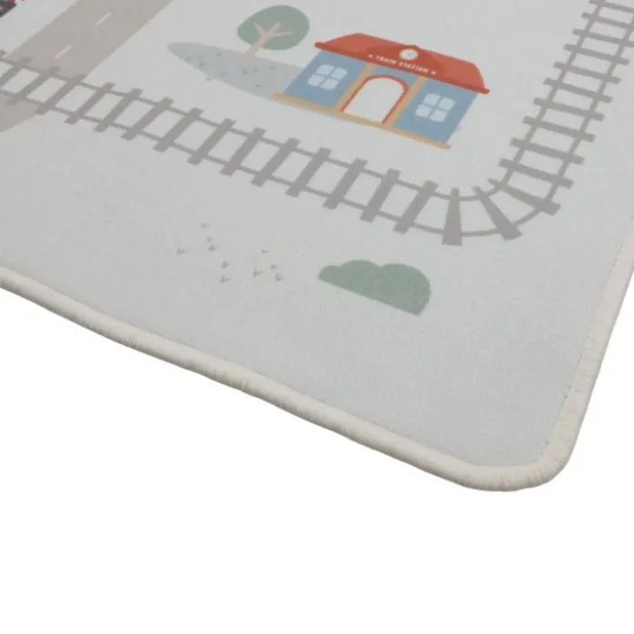 Alfombra de juegos carretera 1,4 x 1 metros - Little Dutch