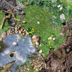 Alfombra naturaleza para bandeja sensorial Mundo Activo - Tuff Tray