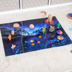 Alfombra para mesas de luz A2 y bandejas sensoriales Nieve - TickiT