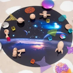 Alfombra para mesas de luz y bandejas sensoriales Espacio 62,5 cm - TickiT