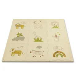 Alfombra puzle de espuma Safari 0,9 x 0,9 metros - Hakuna Matte