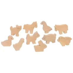 Animales de la granja de madera 6 cm (10) - Goki