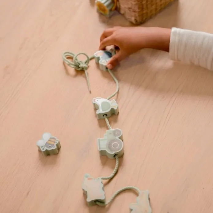Animales de madera para coser y enhebrar Pequeña Granja (11) - Little Dutch