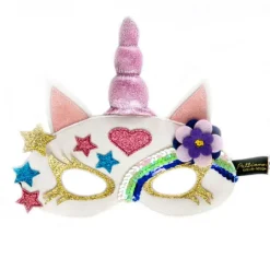 Antifaz máscara de disfraz Unicornio rosa - Pellianni