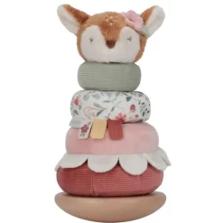 Apilable balancín de madera y peluche ciervo Jardín de hadas - Little Dutch