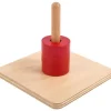 Apilable guía vertical 3 cilindros de madera - Montessori