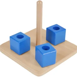 Apilable guía vertical 3 cubos de madera - Montessori