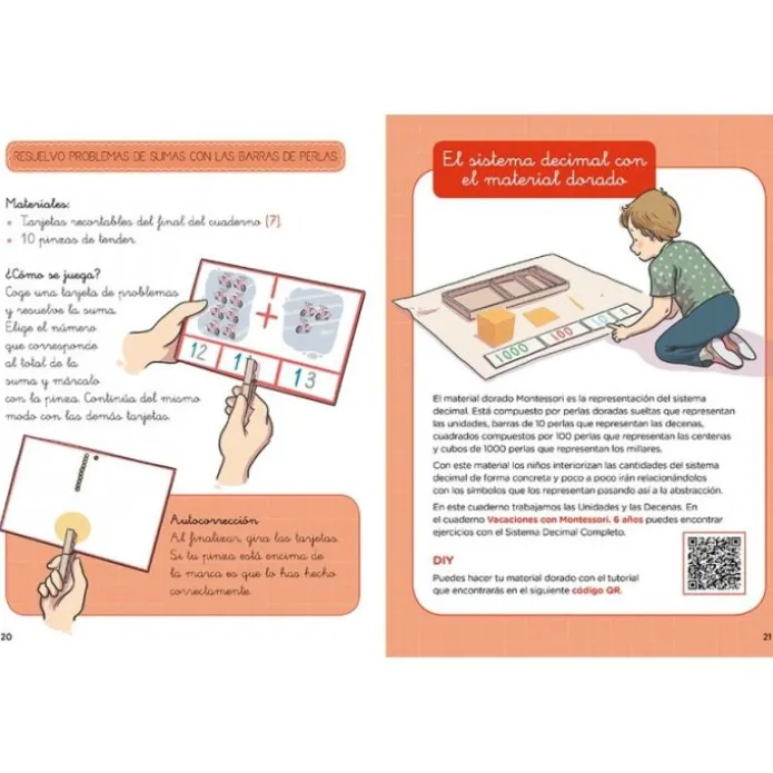 Aprende y juega en casa con Montessori 5-6 años - Creciendo con Montessori - Klara Moncho - Altea