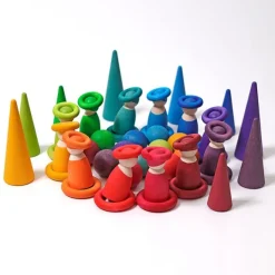 Aros de madera colores (24) - Grimm's