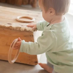 Aros grandes de madera natural (3) - Grapat
