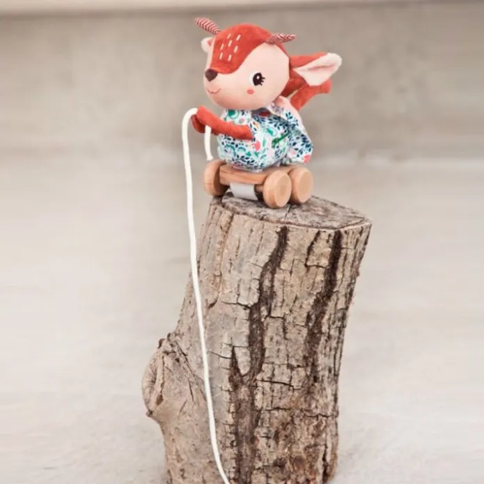 Arrastre de madera y peluche Stella - Lilliputiens