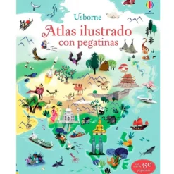 Atlas ilustrado con pegatinas - Usborne