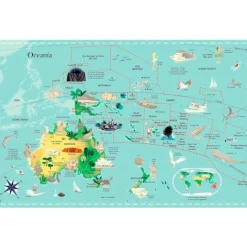Atlas ilustrado con pegatinas - Usborne