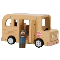 Autobús escolar de madera con 5 muñecos - Little Dutch