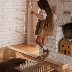 Balancín-pasarela de equilibrio de madera Pikler - Kinderfeets