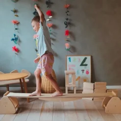 Balancín-pasarela de equilibrio de madera Pikler - Kinderfeets