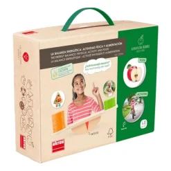 Balanza de madera: actividad física y alimentación - Akros