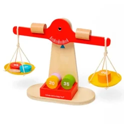 Balanza matemática de madera - Bigjigs