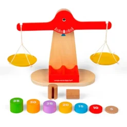 Balanza matemática de madera - Bigjigs