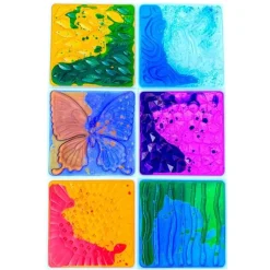 Baldosas sensoriales texturizadas con líquido Mariposa (6) - Playlearn