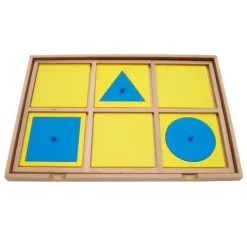 Bandeja de demostración gabinete geométrico - Montessori