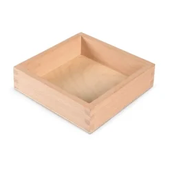 Bandeja de madera cuadrada 16 cm - Grapat