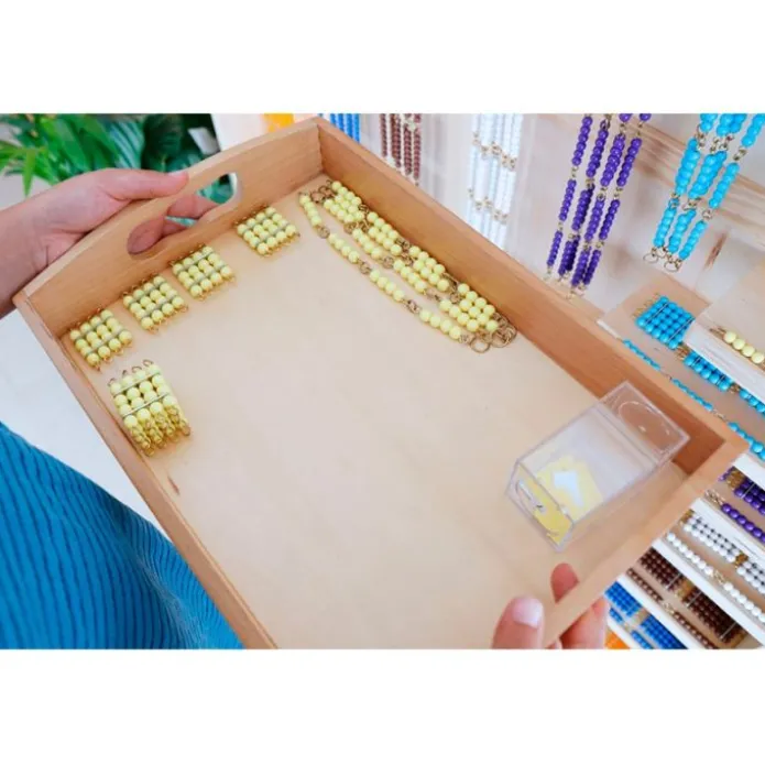 Bandeja de madera mediana 34 cm - Montessori