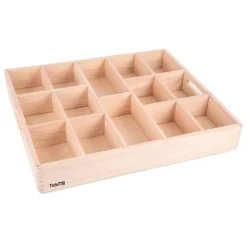 Bandeja de madera para clasificar 14 compartimentos - Tickit